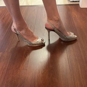Jimmy Choo slingback glitter pump
